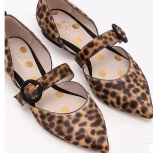 BODEN POINTED Evie FLATS Leopard US 9.5 UK 41
